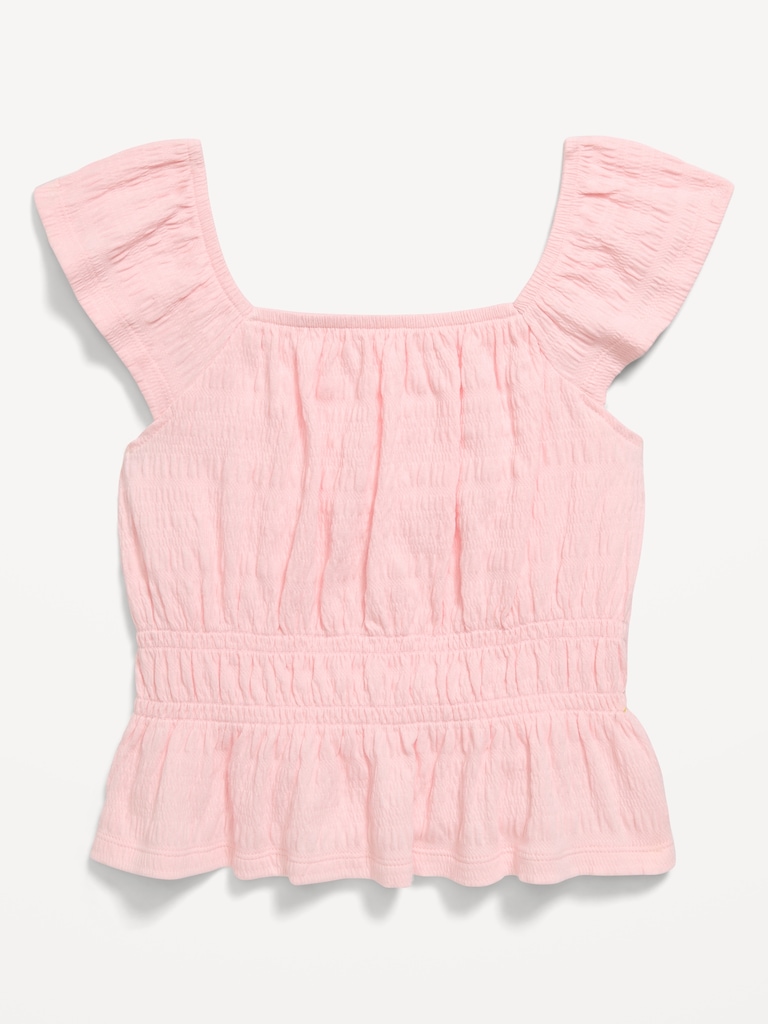 Ruffled Smocked Top for Girls