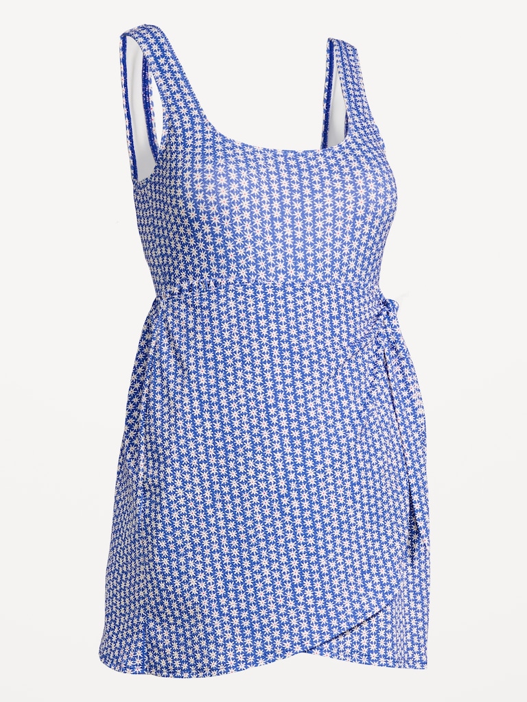 Maternity Classic Wrap Swim Dress