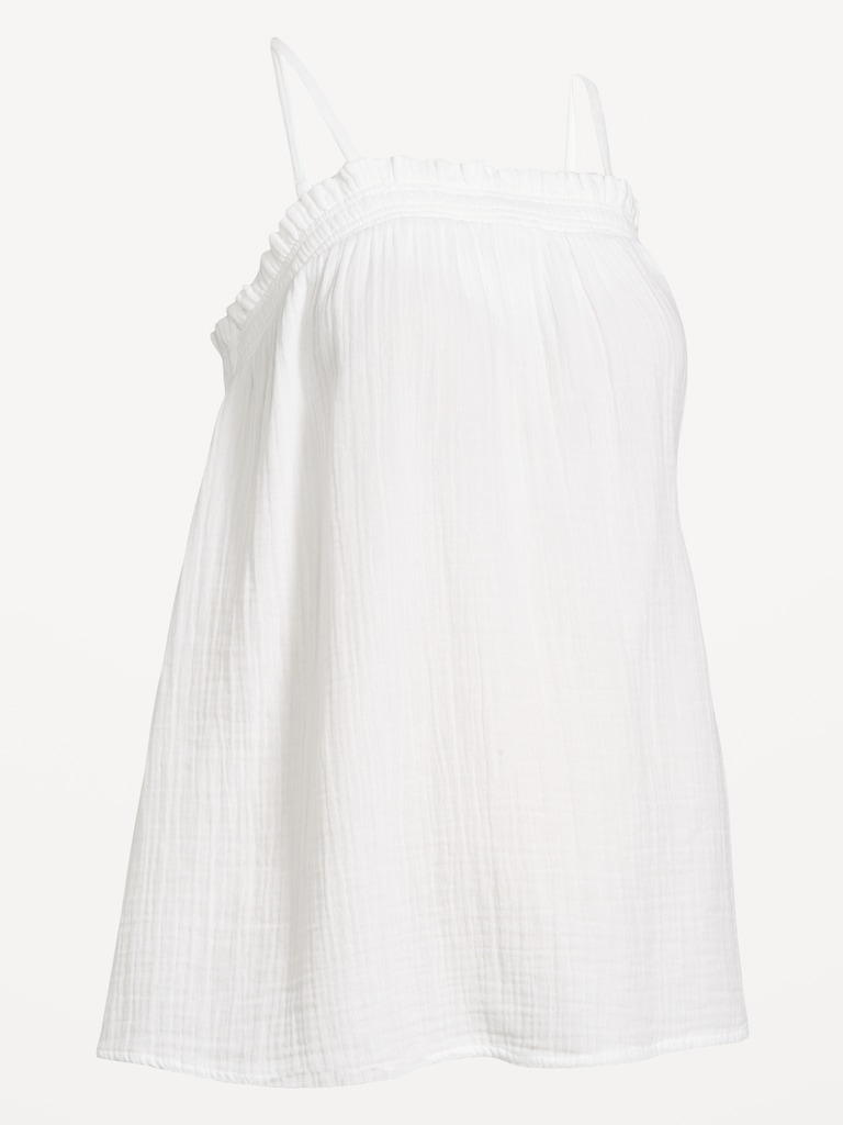 Maternity Smocked Tank Top