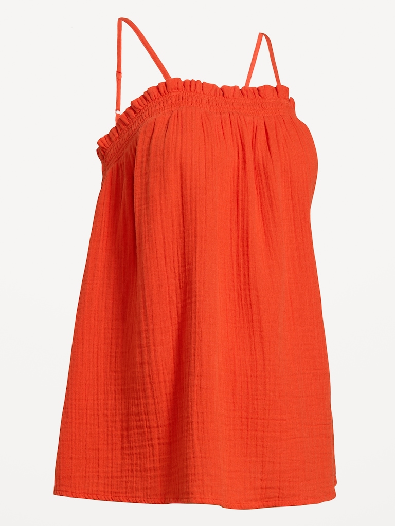 Maternity Smocked Tank Top