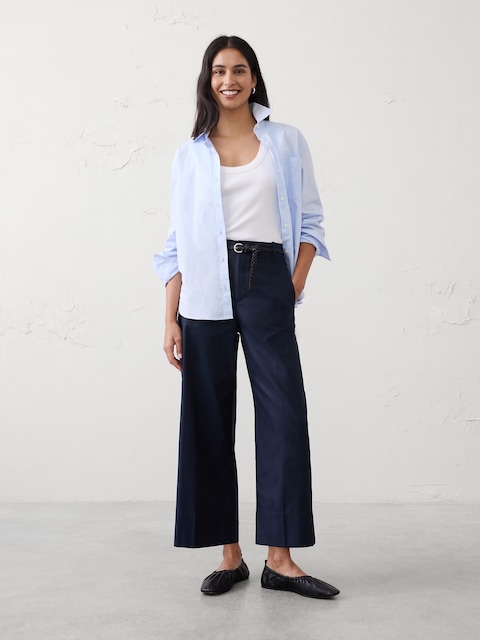 Pantalon Femme Banana Republic Taille 4 Skinny Bleu Marine Et Gris - Neuf Avec étiquettes, Stretch Et Zip