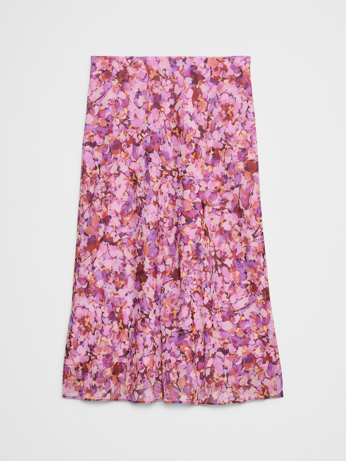 Chiffon Bias Midi Skirt