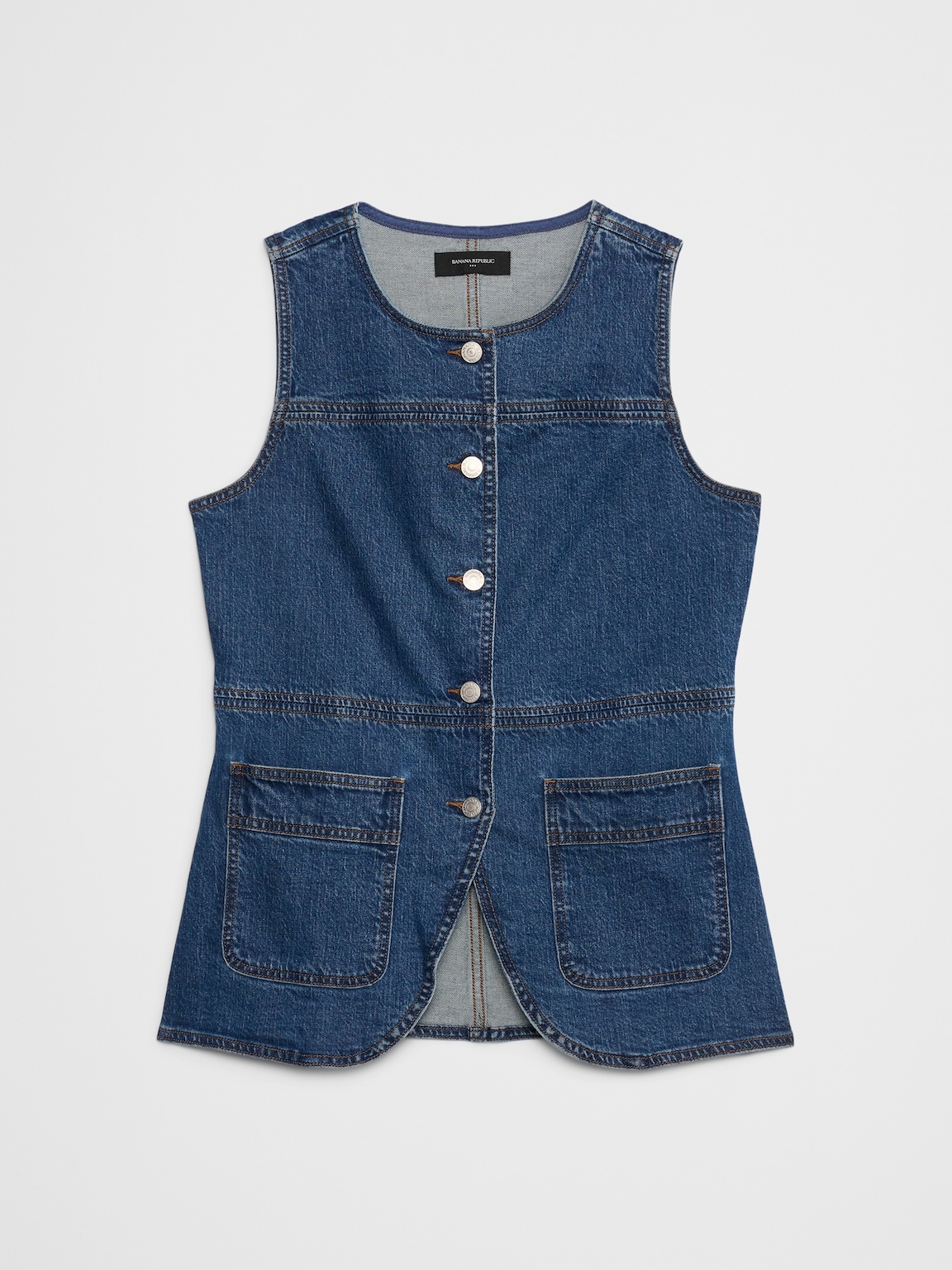 Long Denim Vest