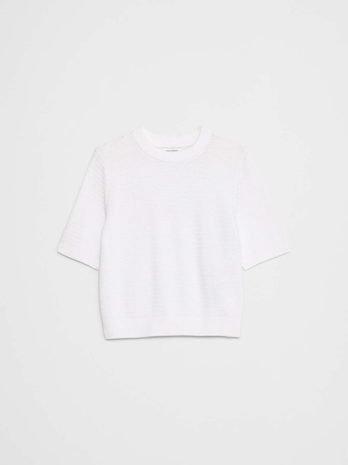 Texture Stitch Cropped Sweater