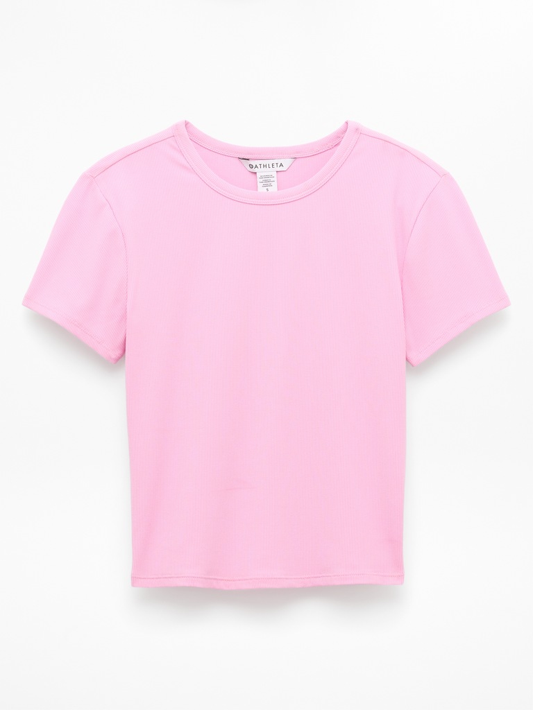 Signature Rib Crop Tee