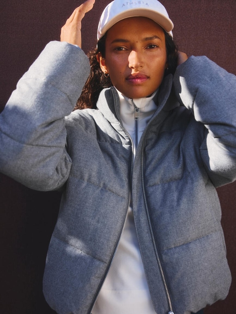 Halo Flannel Puffer Jacket