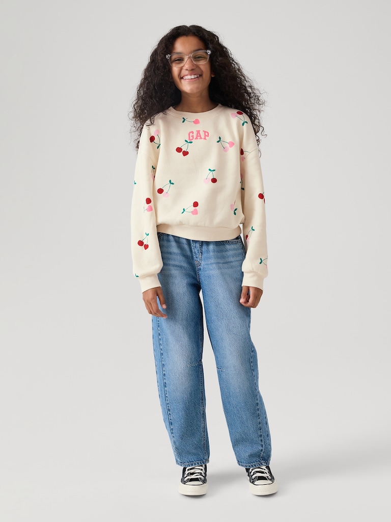 Kids Oversized Gap Graphic Sweatshirt