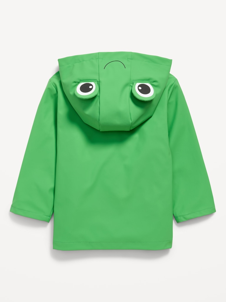 Water-Resistant Unisex Critter Hooded Jacket for Toddler