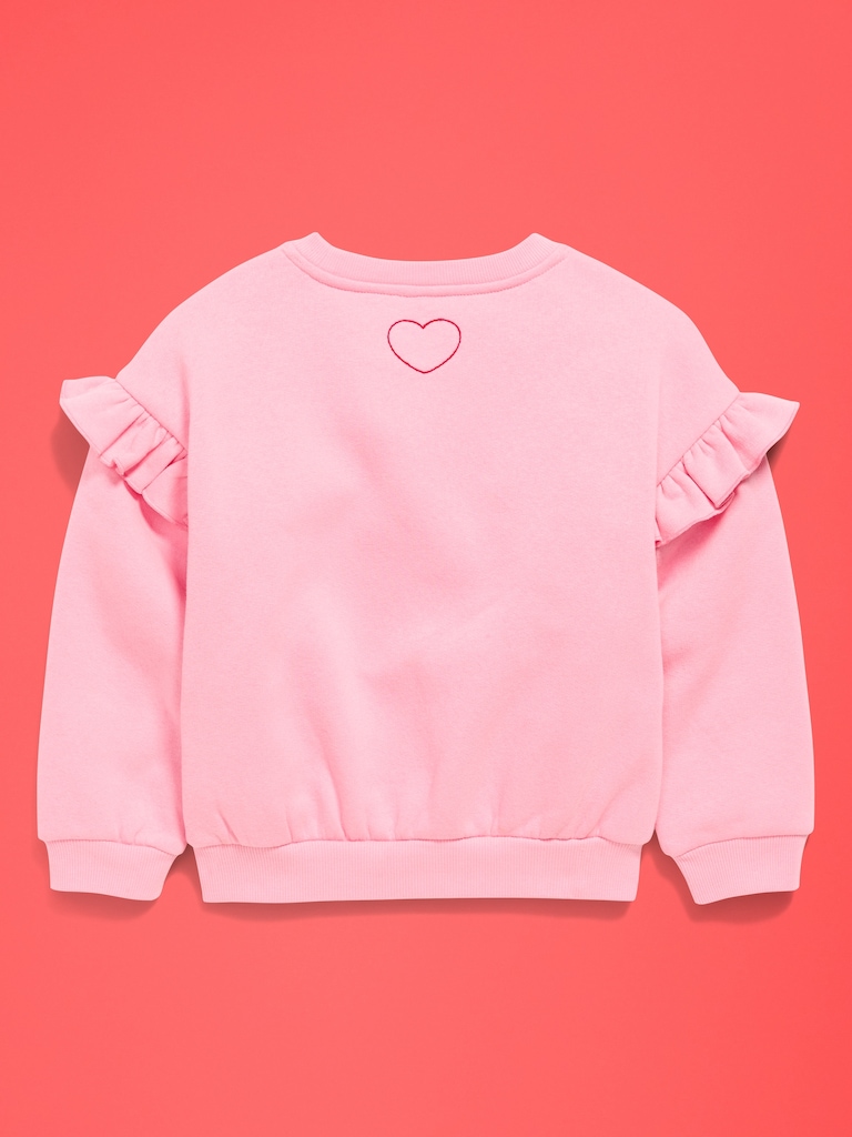 Old Navy x Disney Minnie Mouse Embroidered Ruffle-Sleeve Sweatshirt for Toddler Girls