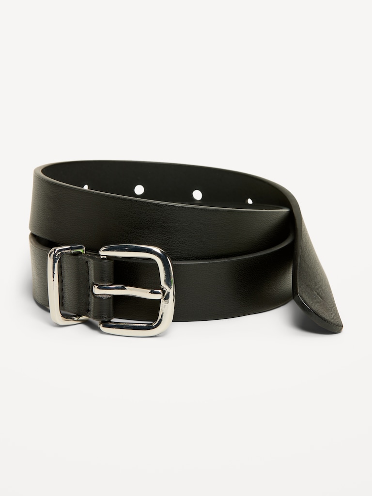 Classic Faux-Leather Belt