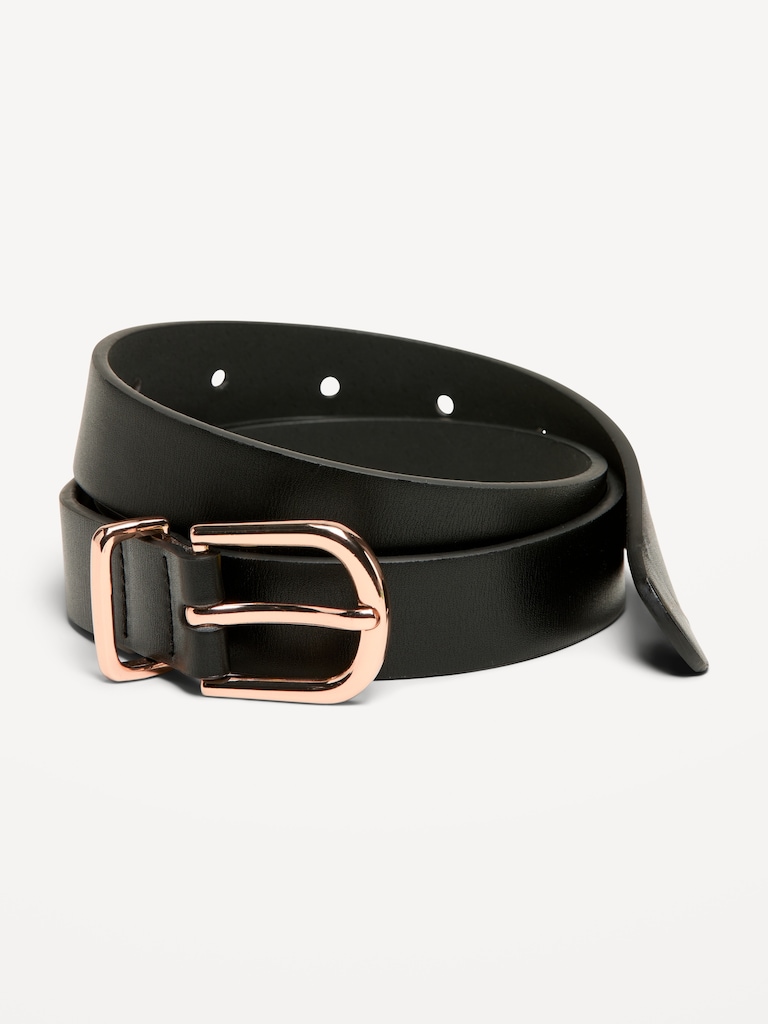 Classic Faux-Leather Belt