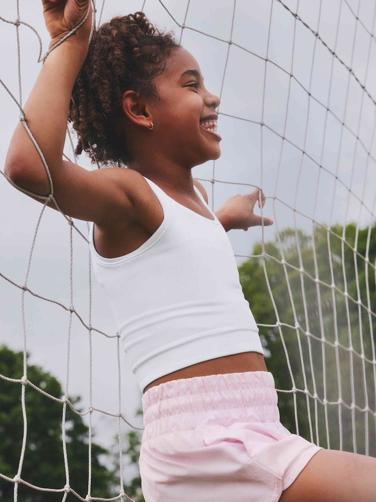 Athleta Girl Rise Above Rib Crop Tank