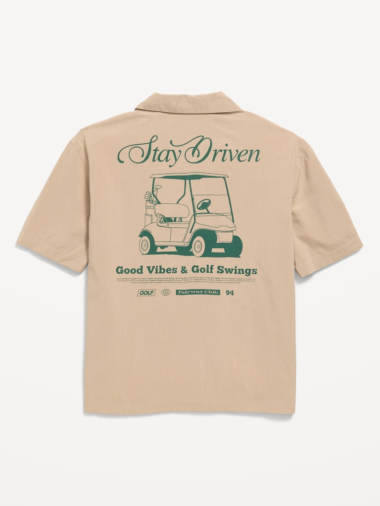 Short-Sleeve Boxy Graphic Shirt for Boys