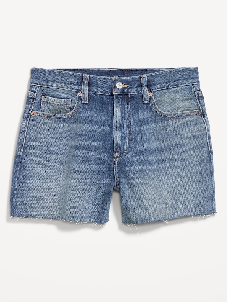 High-Waisted OG Jean Cut-Off Shorts -- 4-inch inseam