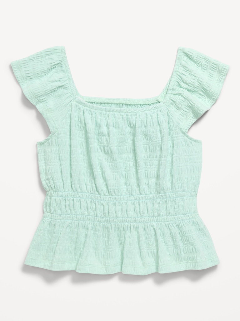 Ruffled Smocked Top for Girls