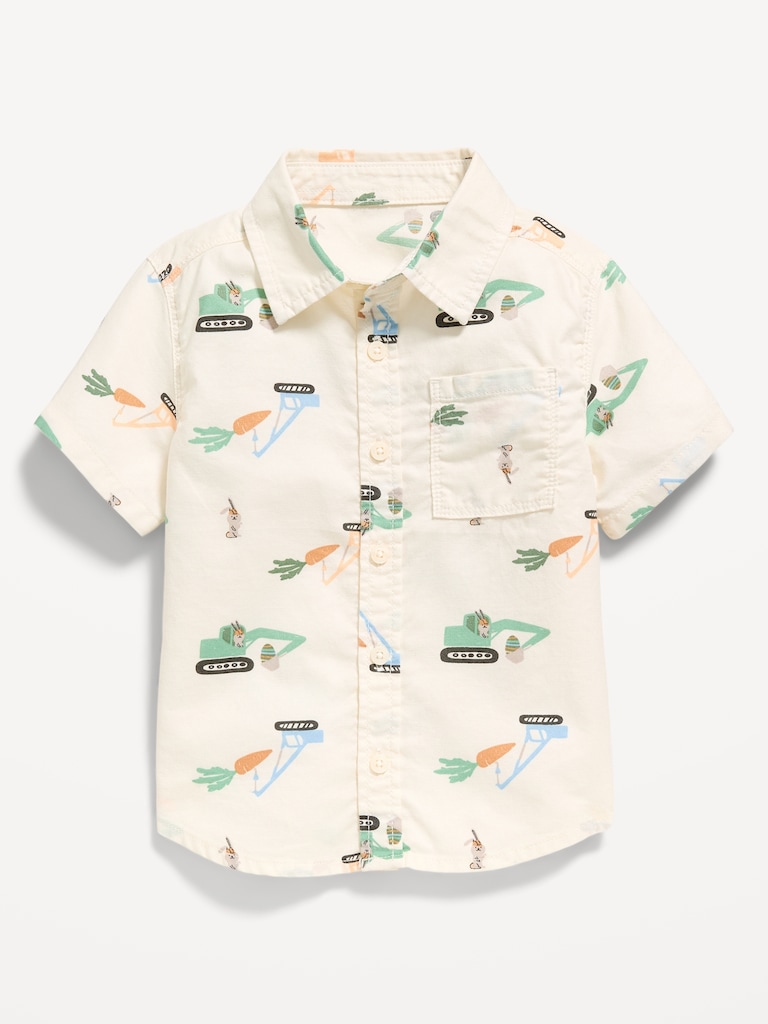 Short-Sleeve Oxford Shirt for Toddler Boys