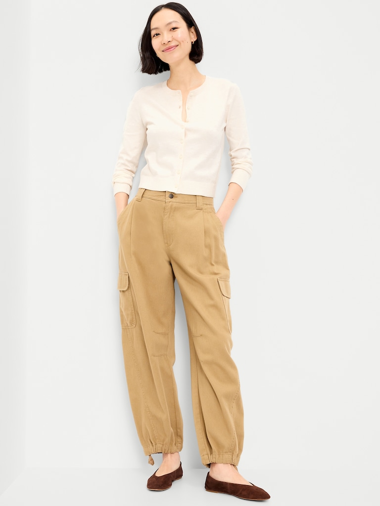 SoSoft Lite Cropped Crew-Neck Cardigan