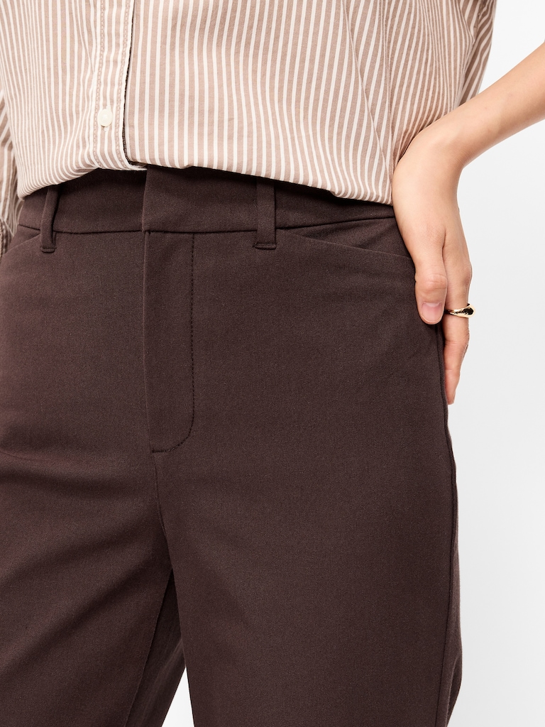 High-Waisted Pixie Straight Pants
