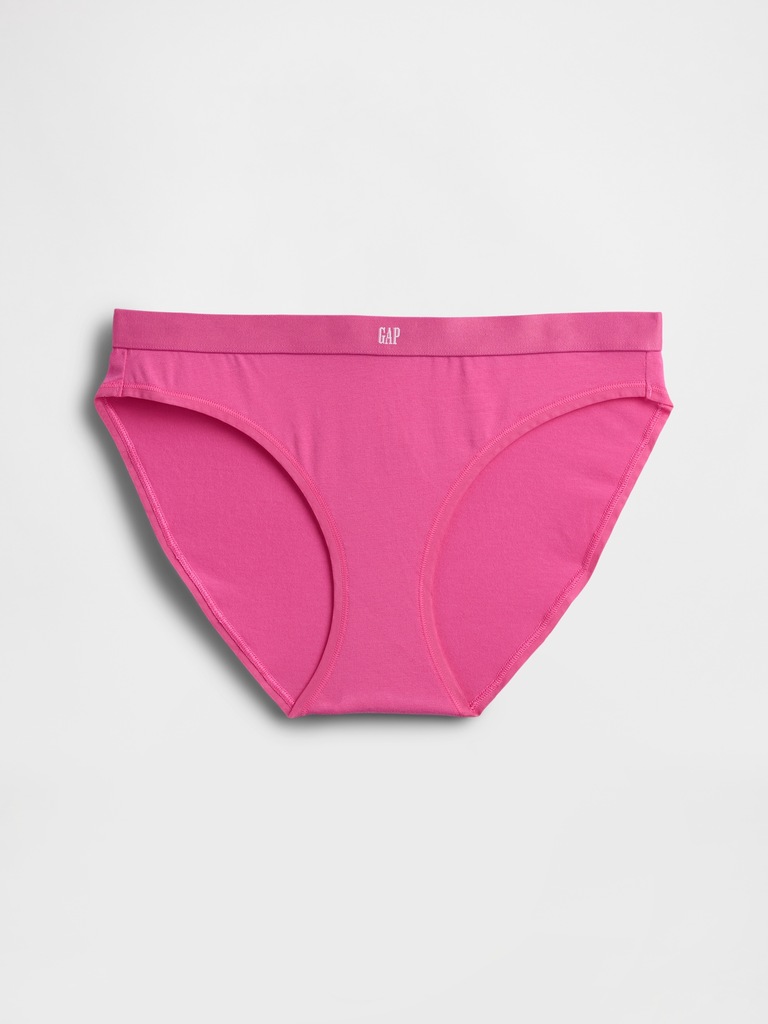 Organic Stretch Cotton Logo Bikini