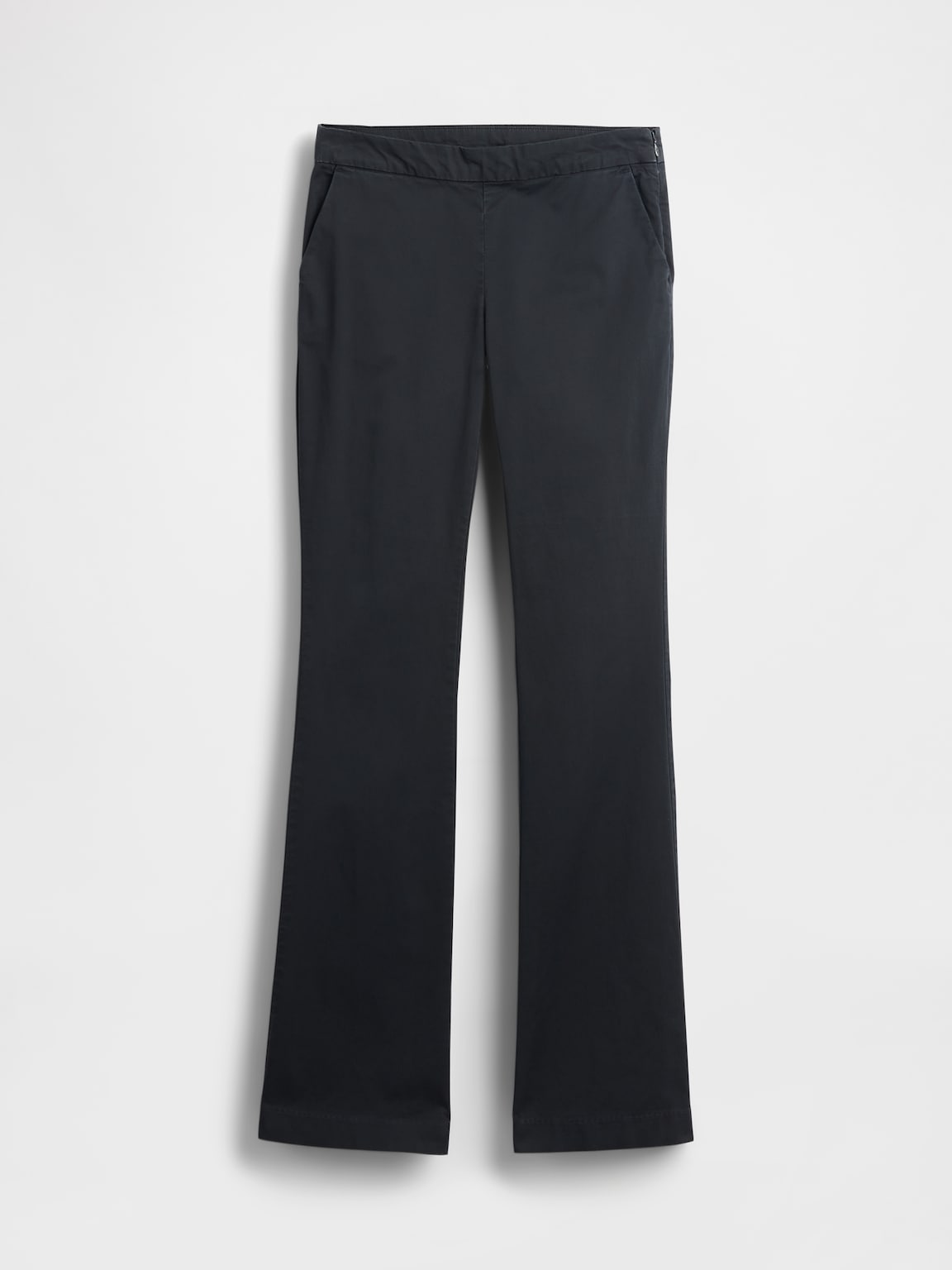 Low Rise Fitted Flare Khakis