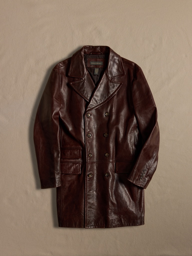 Archive Women's Brown Leather Long Coat size M