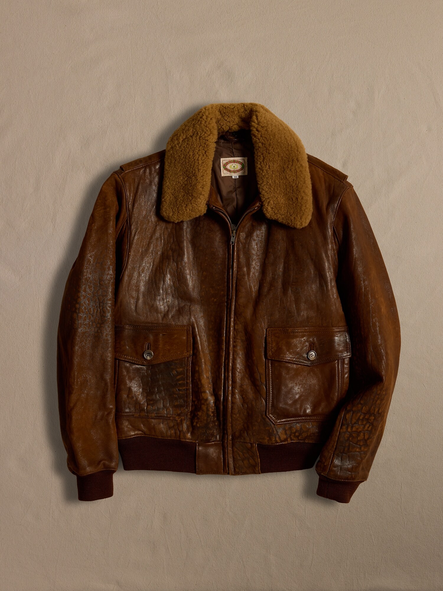 ジャケット・アウター archive BANANA REPUBLIC leather jacket Archive Dark Brown Leather Flight Jacket size XS | Banana Republic