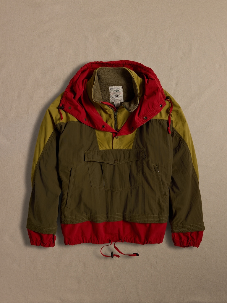 Archive Green Colorblock Anorak Jacket size L