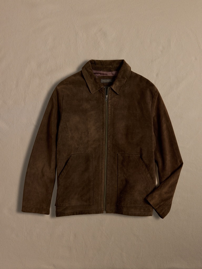 Archive Brown Suede Zip Jacket size L