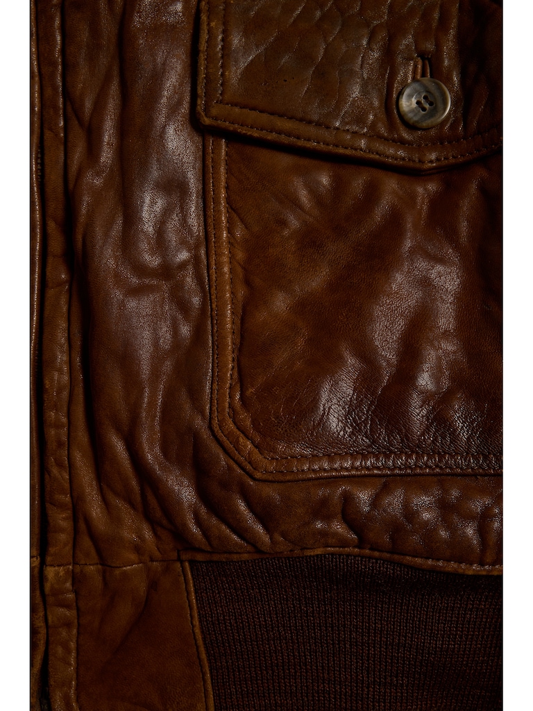 Archive Brown Leather Flight Jacket Men's size 42