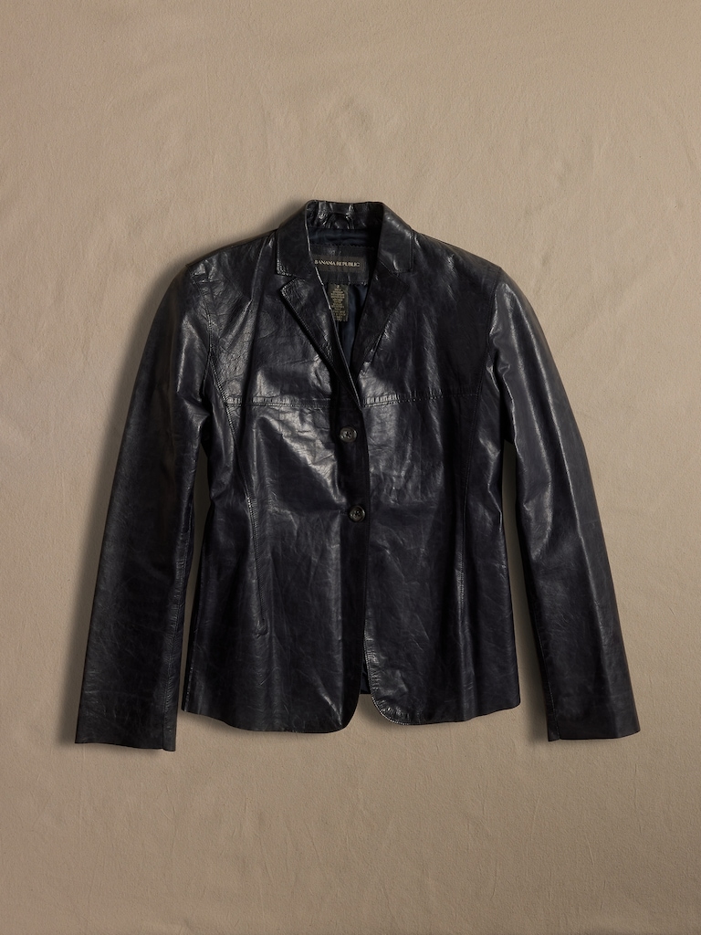 Archive Women's Black Leather Blazer size 2