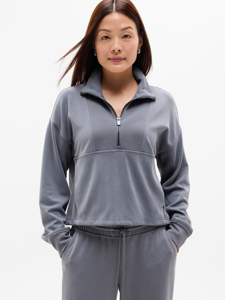 Seasoft Rib 1/4 Zip Popover