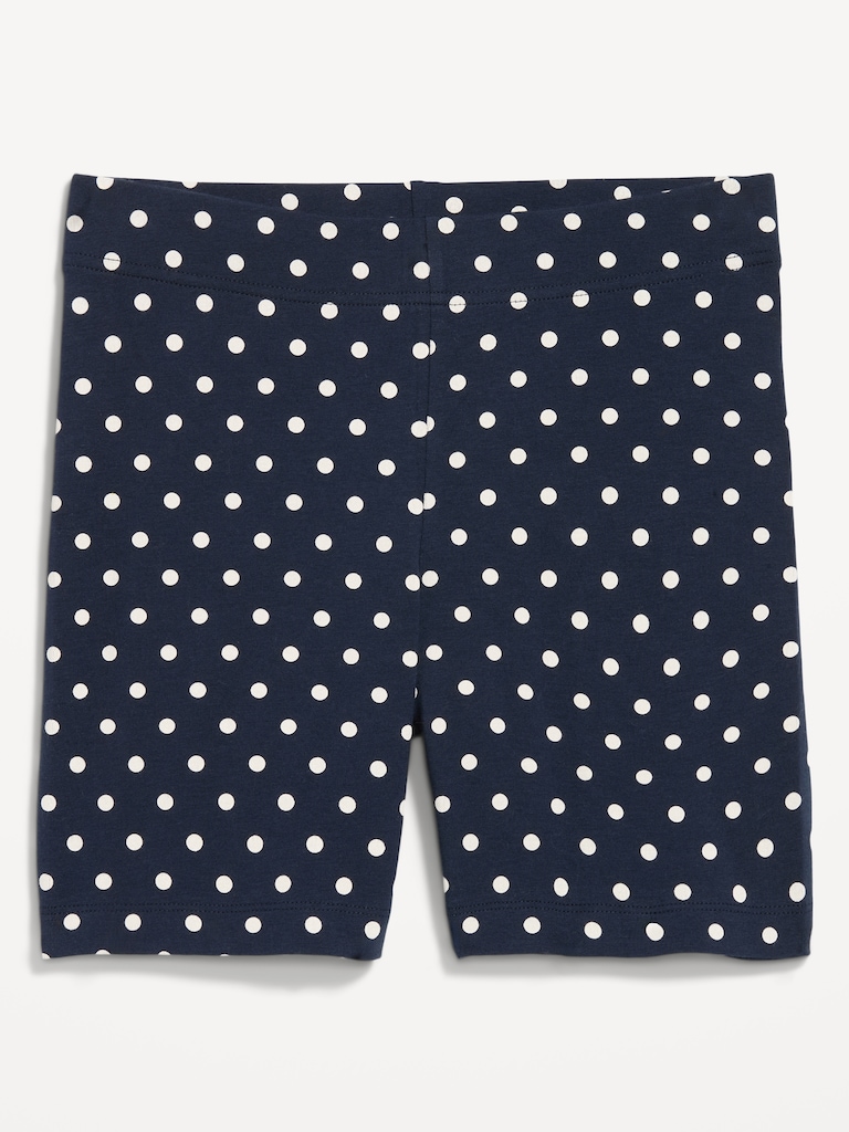 High-Waisted Jersey Biker Shorts -- 6-inch inseam