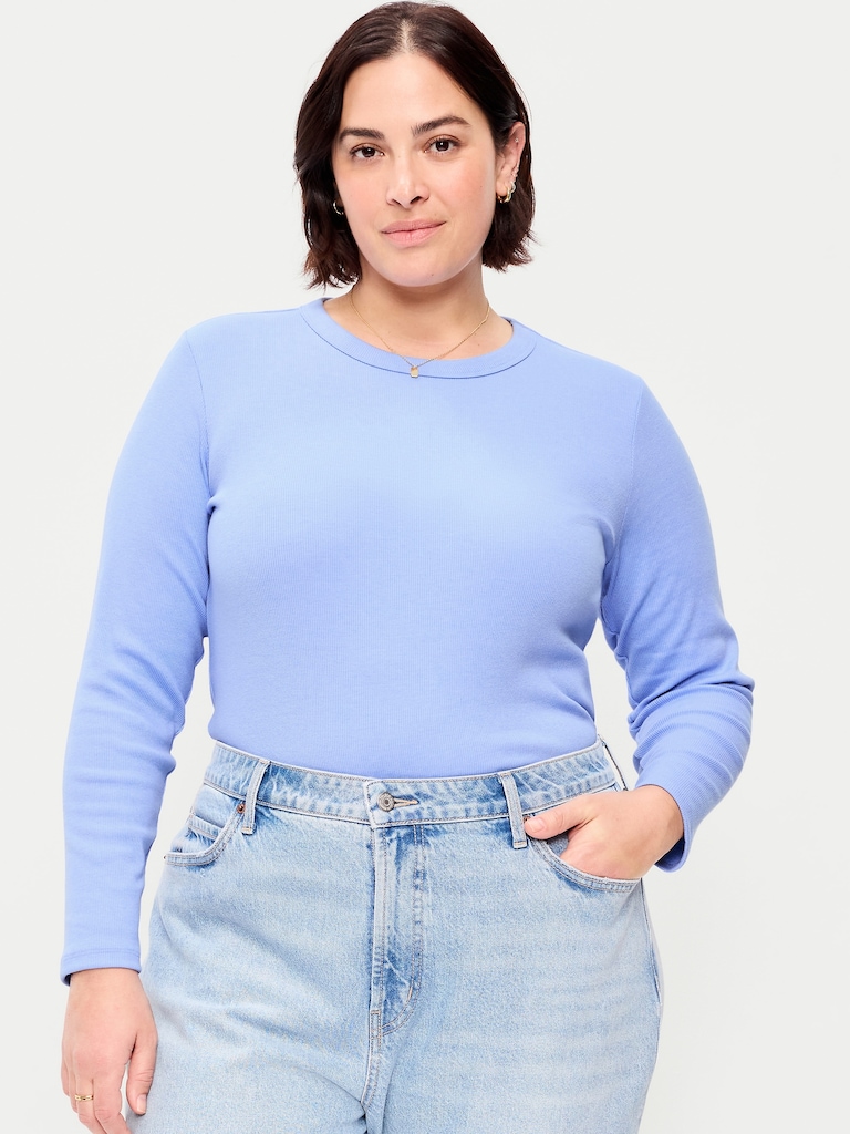 Snug Long-Sleeve Crew-Neck T-Shirt