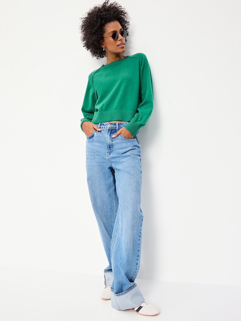 SoSoft Lite Crew-Neck Cropped Sweater