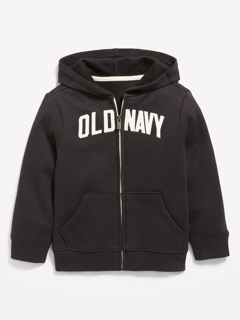 Unisex Logo-Graphic Zip Hoodie for Toddler