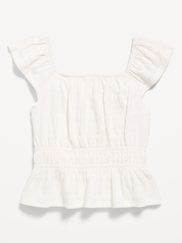 Ruffled Smocked Top for Girls