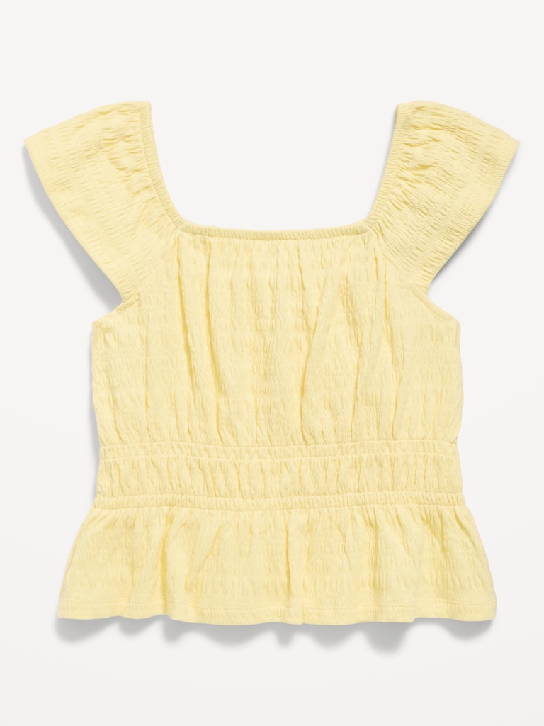Ruffled Smocked Top for Girls