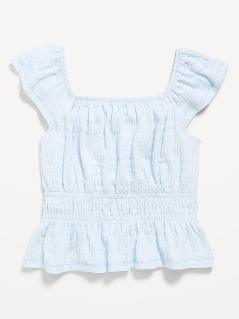 Ruffled Smocked Top for Girls
