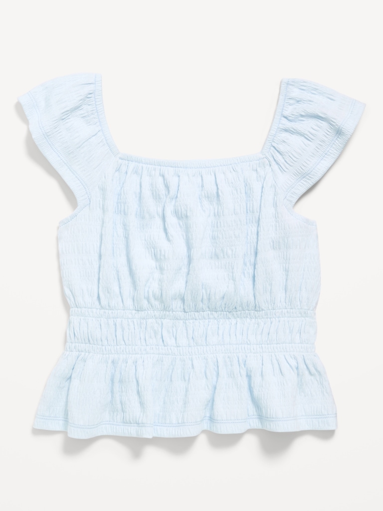 Ruffled Smocked Top for Girls
