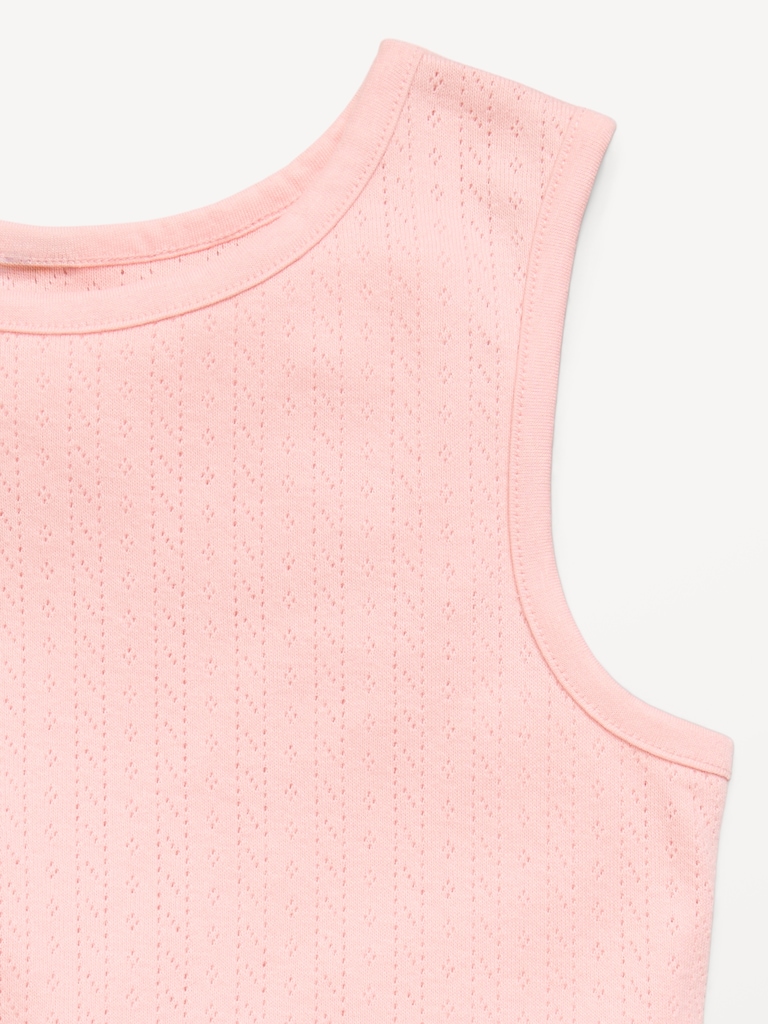 Sleeveless Fit and Flare Dress and Biker Shorts Set for Girls