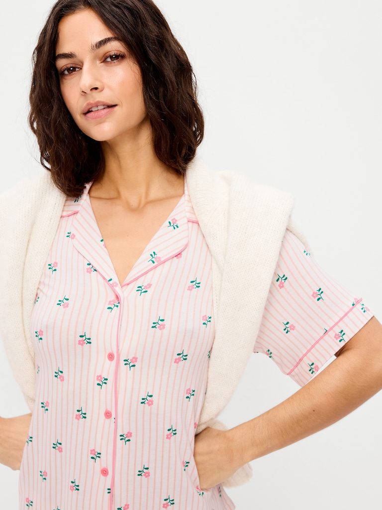 Sunday Sleep Knit Jersey Short Set