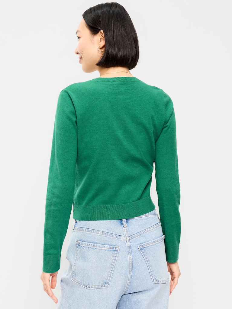 SoSoft Lite Cropped Crew-Neck Cardigan