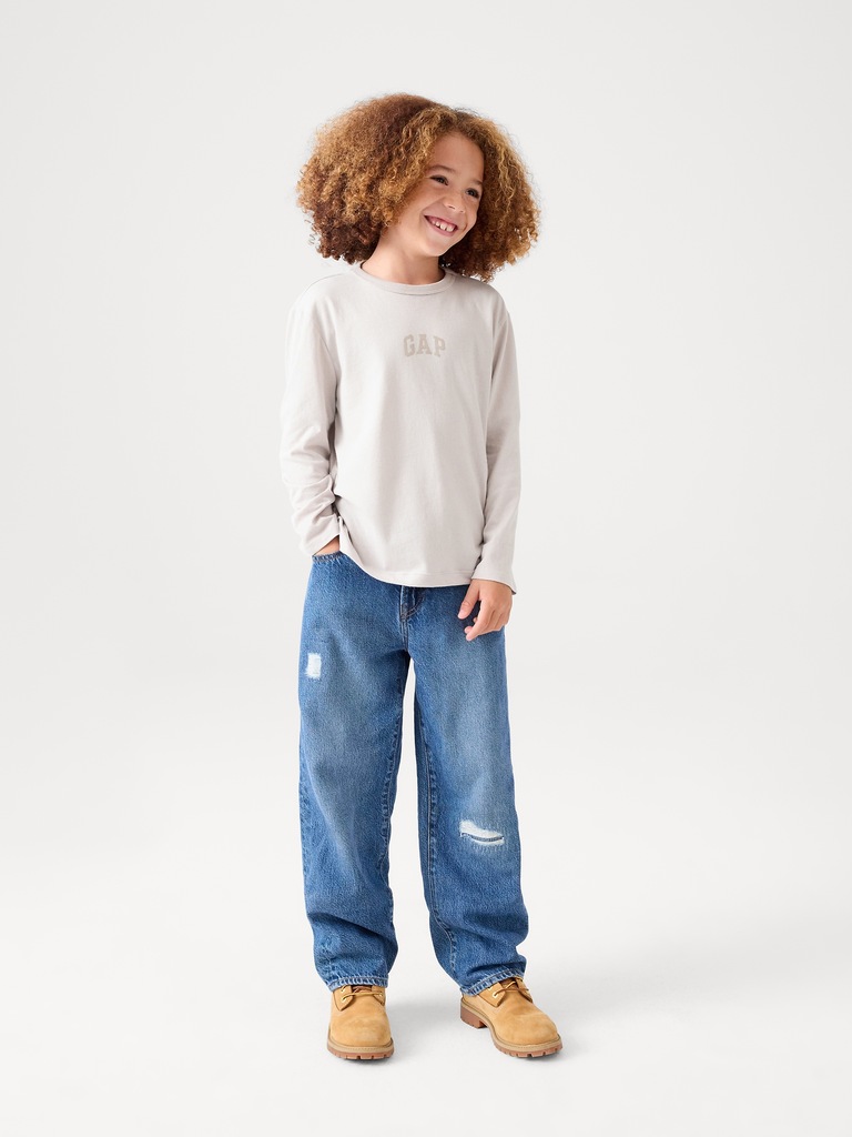 Kids Distressed Soft Relaxed Jeans