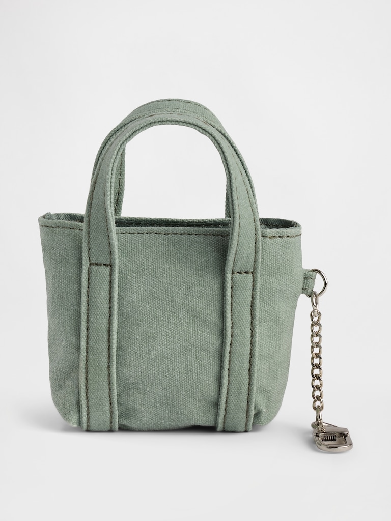 Logo Tote Keychain Charm