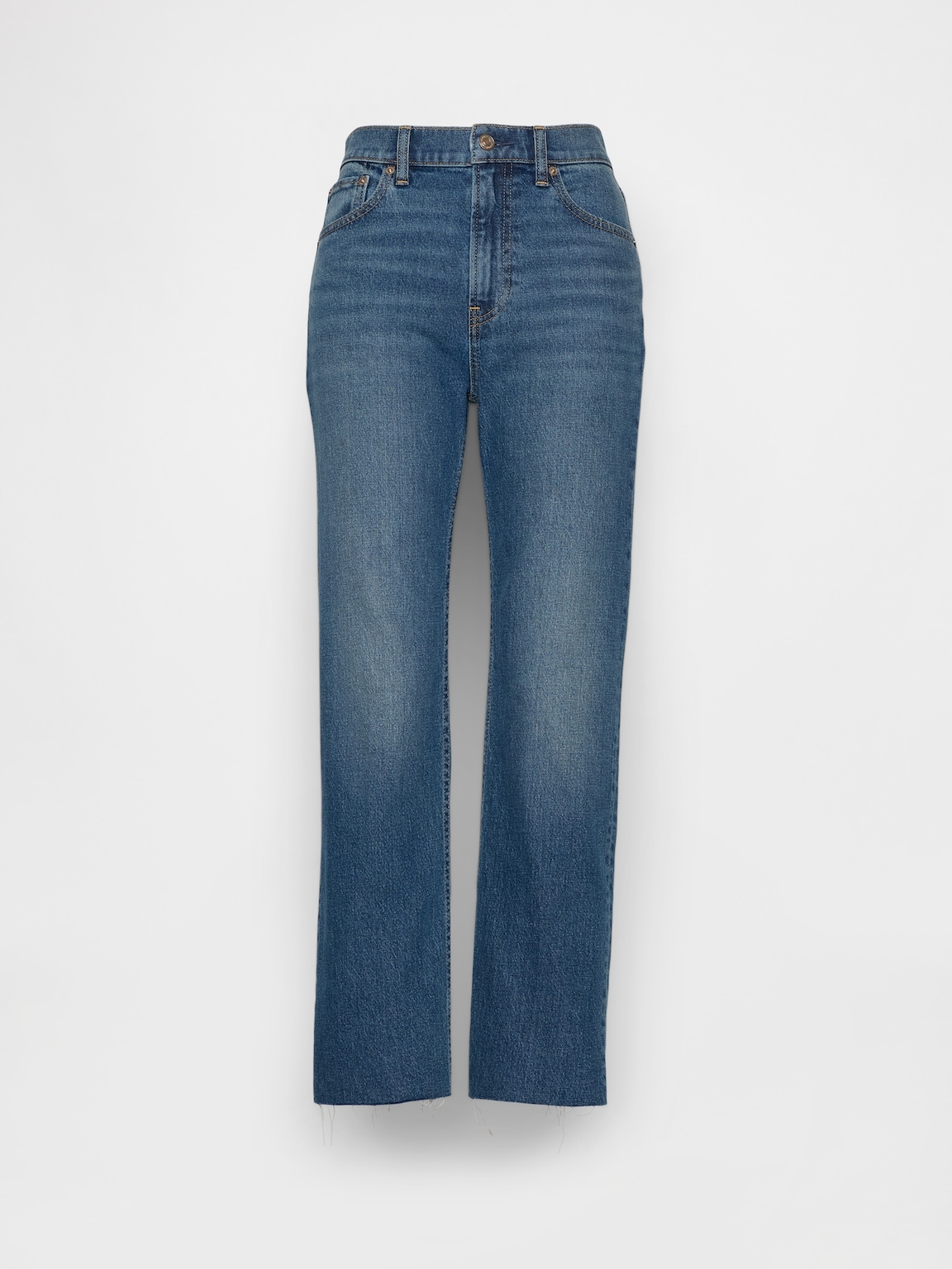 High Rise ’90s Slim Straight Crop Jeans