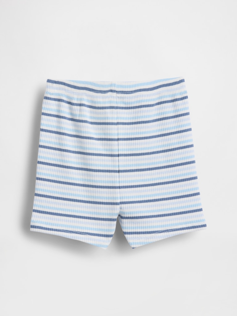 Baby First Favorites TinyRib Stripe Pull-On Shorts
