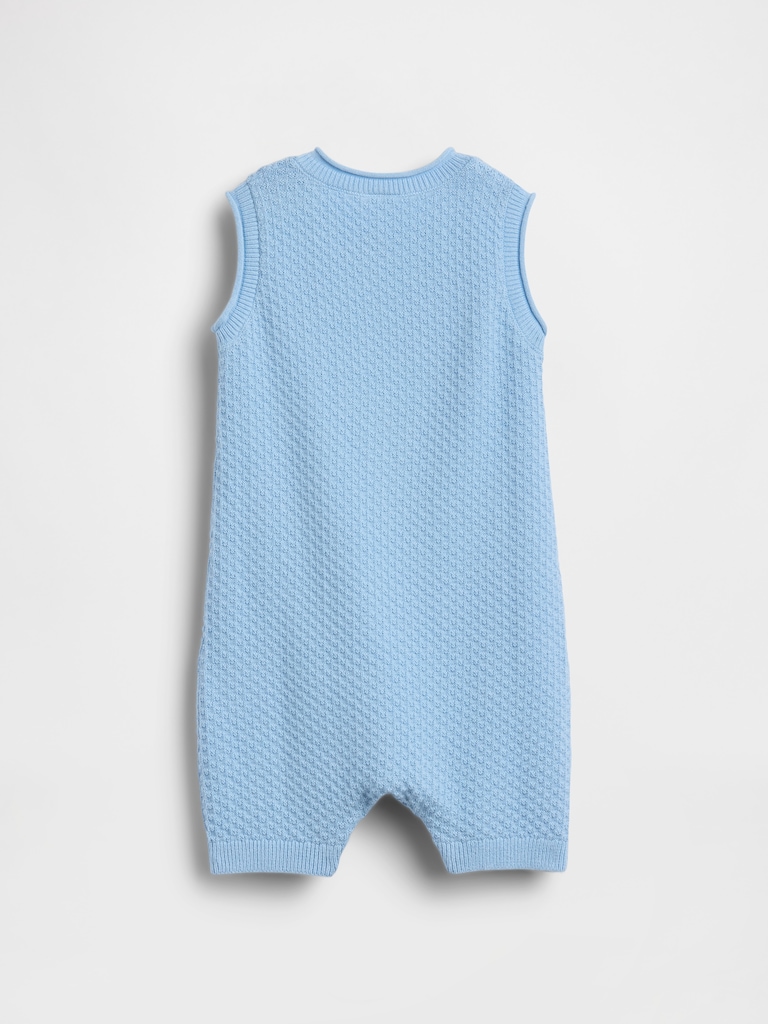 Baby Ice Cream Bear Crochet Shorty One-Piece