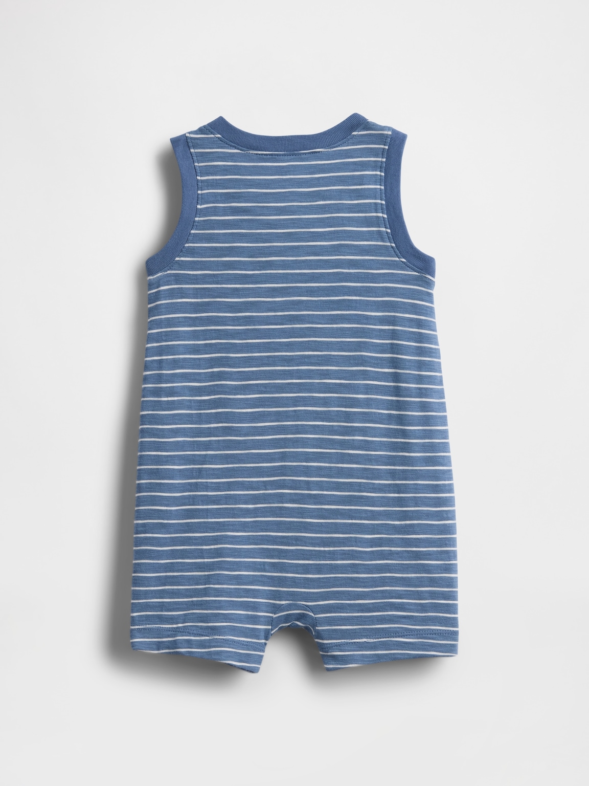 Baby Organic Cotton Henley Shorty One-Piece