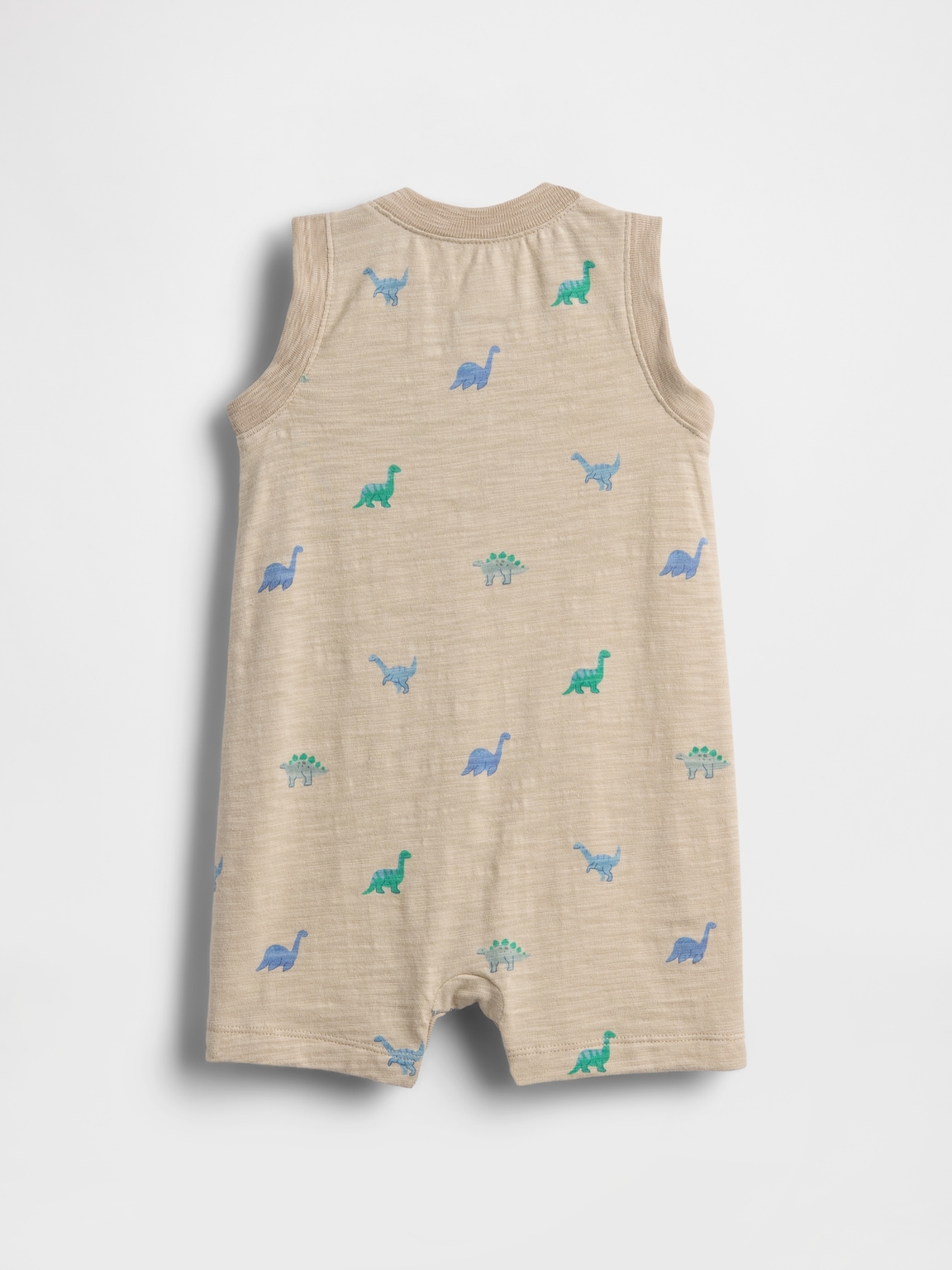 Baby Organic Cotton Henley Shorty One-Piece