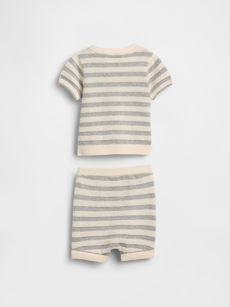 Baby Stripe Sweater Outfit Set